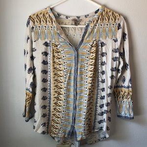Lucky Brand button down cream top